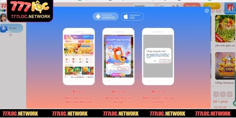 Bỏ túi mẹo giúp tân binh tải app 777LOC an toàn, mượt mà và hiệu quả
